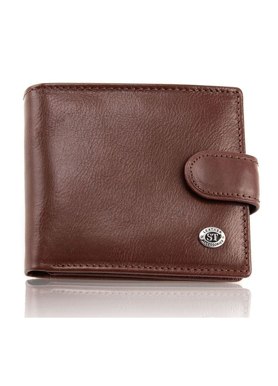 Стильне шкіряне портмоне ST Leather В 103 Чорний ST Leather Accessories (359380842)