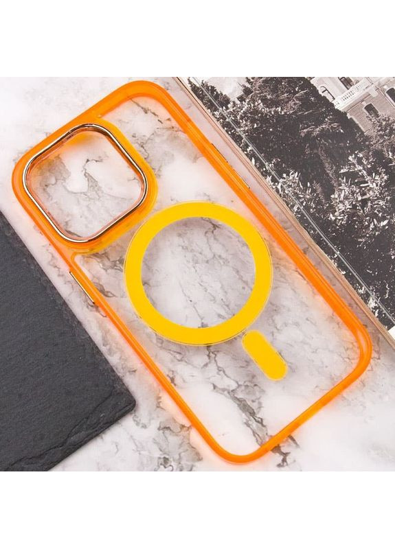 Чохол TPU Iris з MagSafe для Apple iPhone 14 Pro (6.1") Оранжевий Epik (372972213)