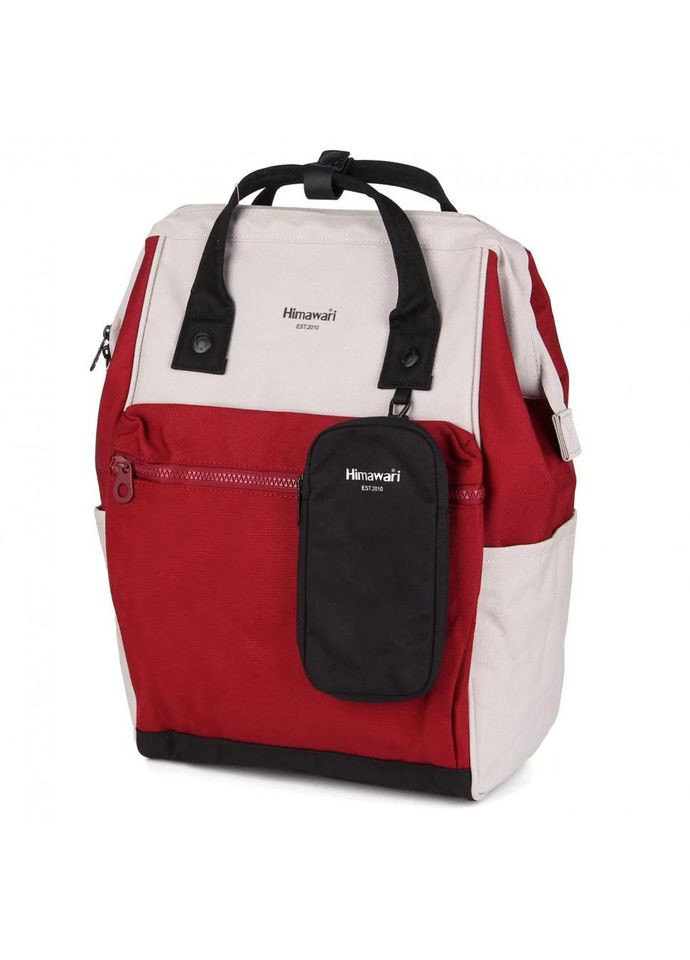 Рюкзак женский текстильный на 1 отделение размер 28×40×17 см 1027 - 03 красный с бежевым Himawari (314808801)