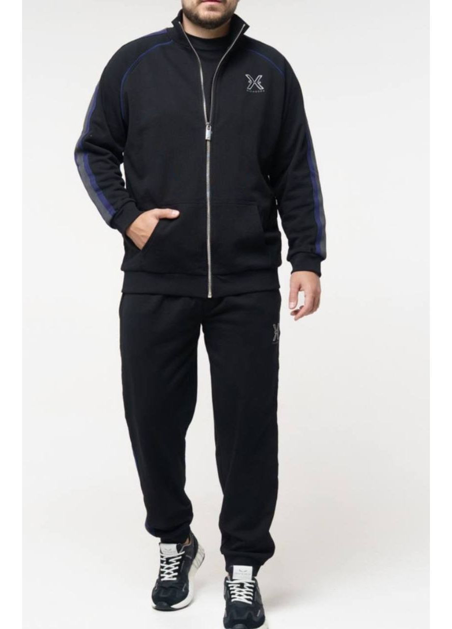 Чорний демісезонний костюм чоловічій брючний John Richmond