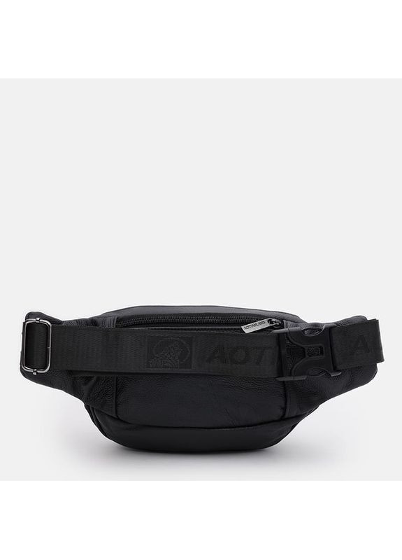 Чоловіча шкіряна сумка на пояс K1428f-black Borsa Leather (365727472)