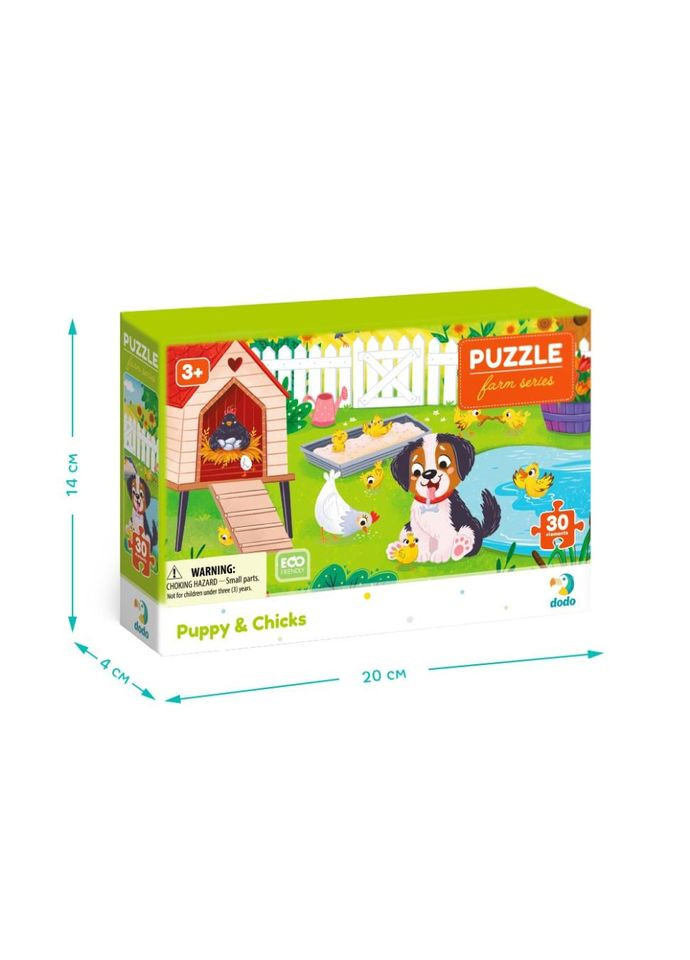 Детский пазл "Щенок и цыплята" DoDo Toys 300681, 30 элементов Toysi (372495942)