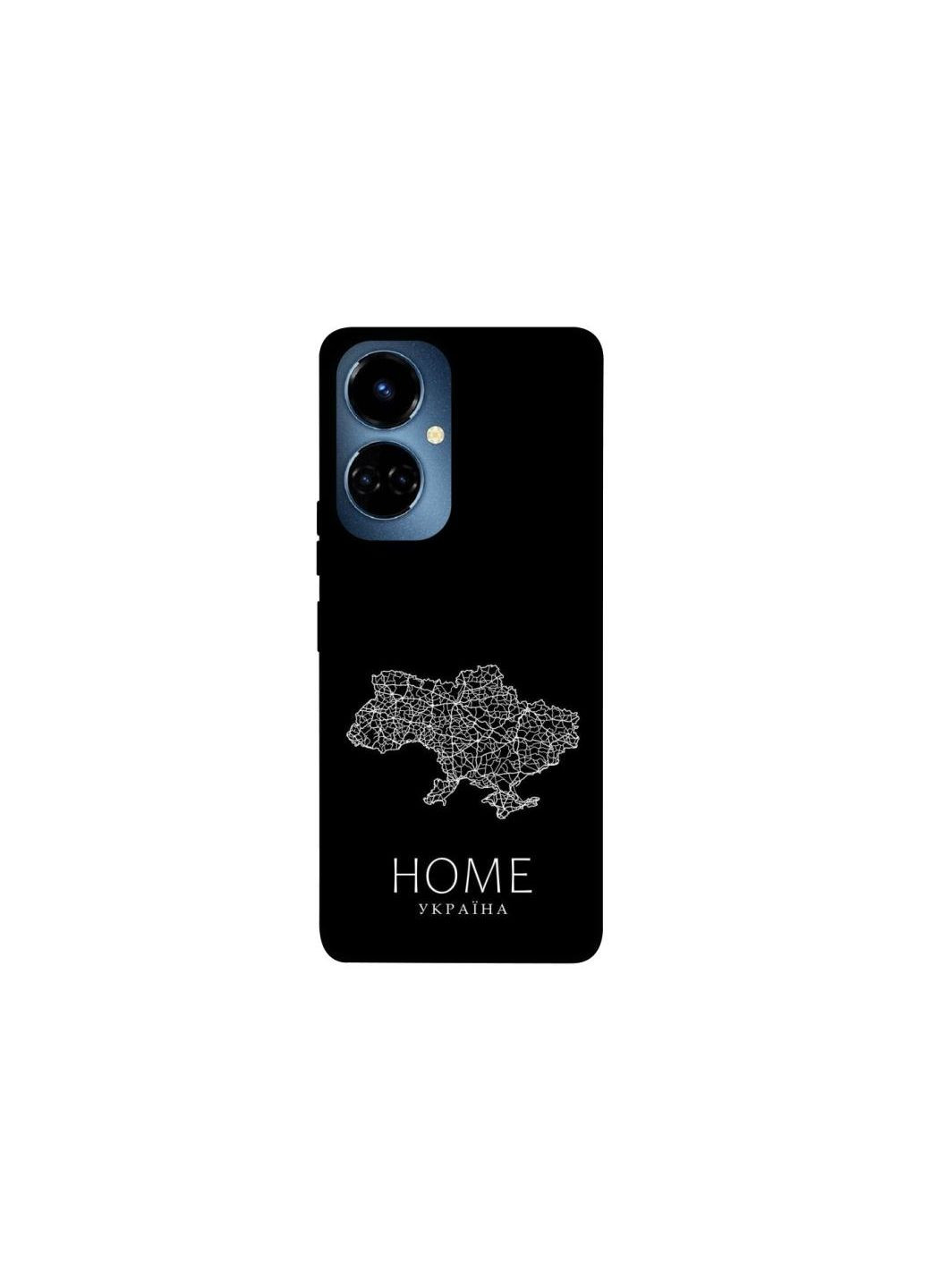 Чохол на TECNO Camon 19 Ukraine black map Frontalka (351381623)