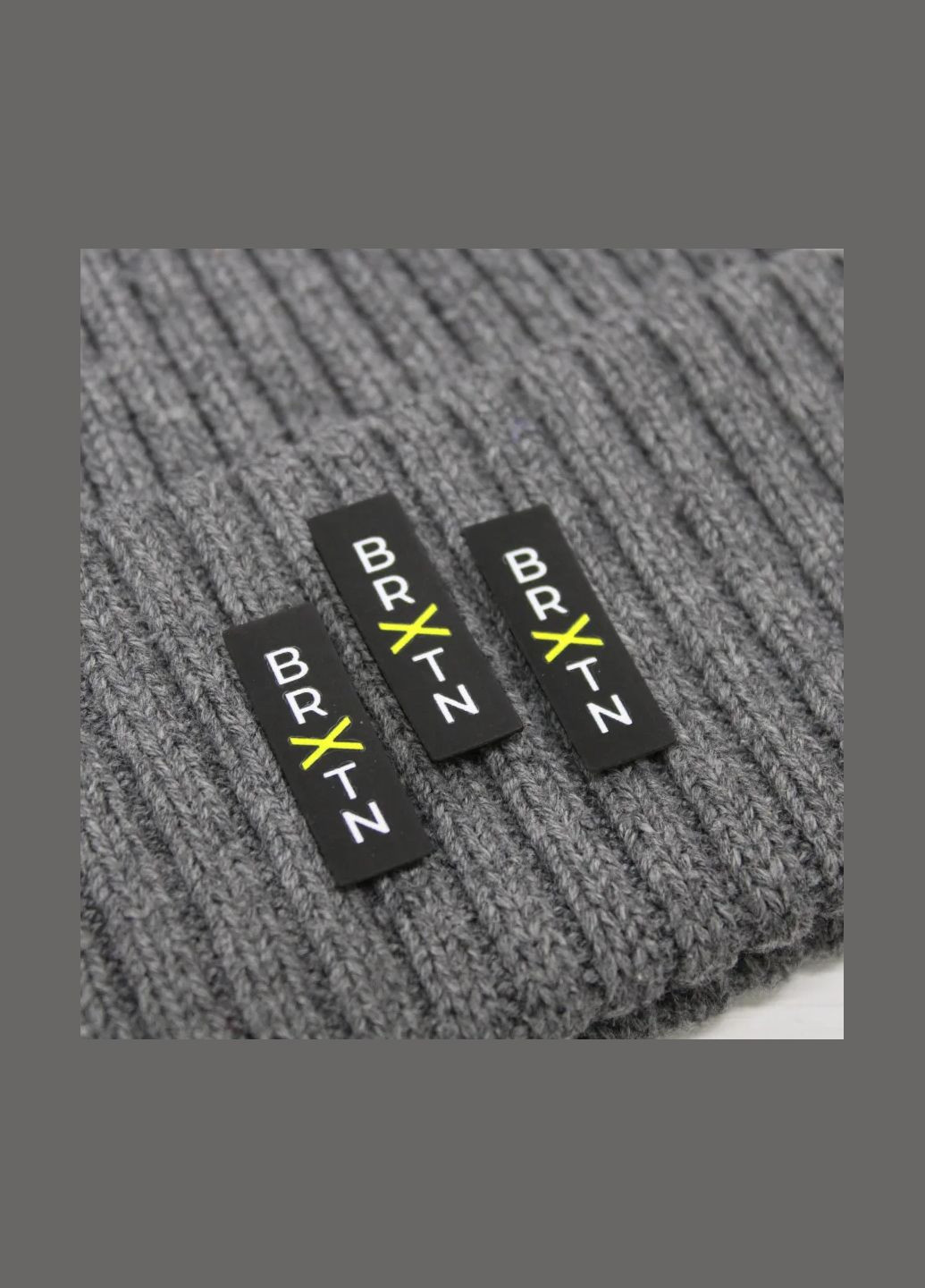 Нашивка "BRXTN" чорного кольору (7413) No Brand (335811681)