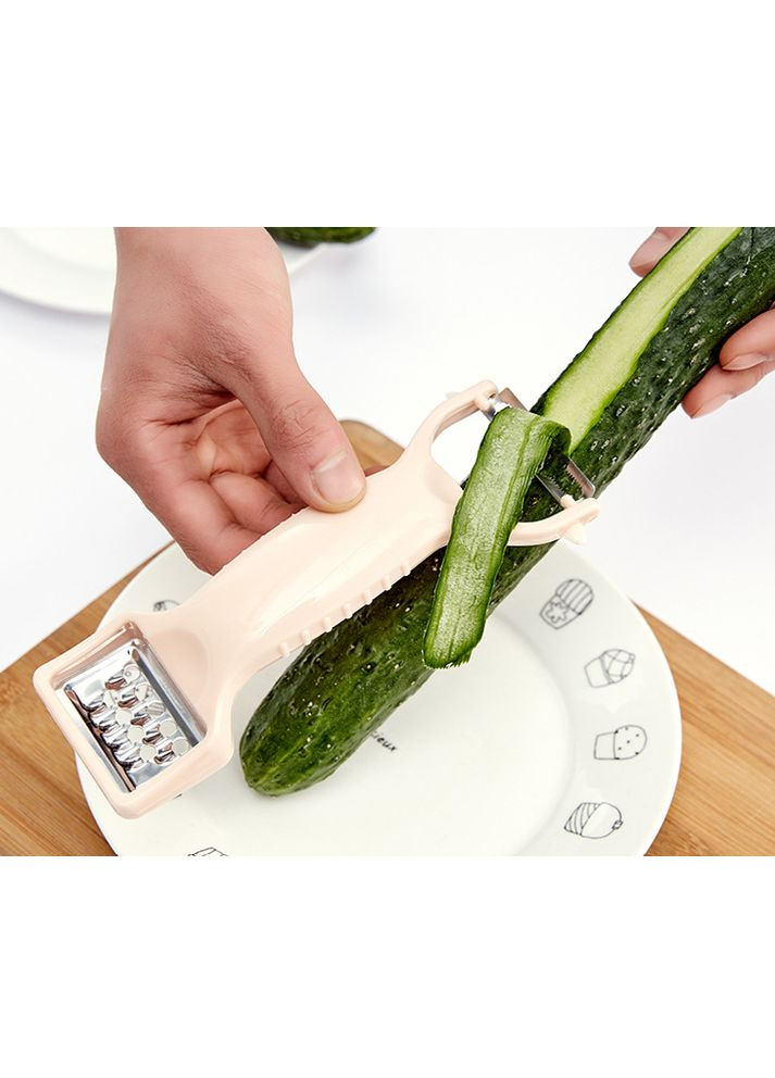 Ніж для чищення овочів і фруктів 2 в 1 овочечистка ручна No Brand (315632838)