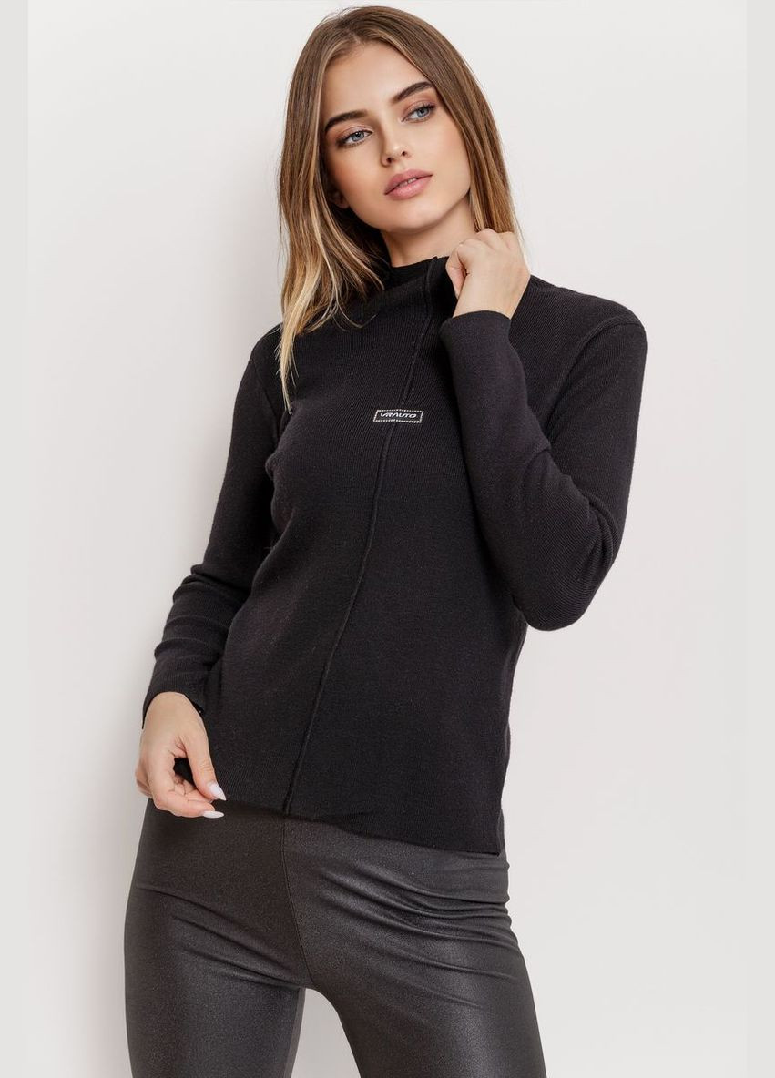 Гольф жіночий трикотажний, колір чорний, 204R008 Ager (288751655)