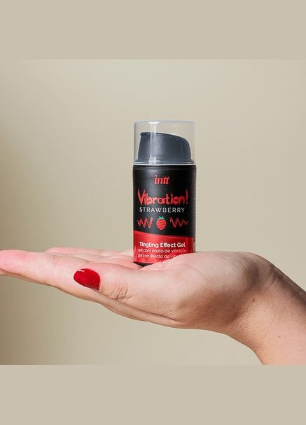 Жидкий вибратор Vibration Strawberry 15 мл Intt (315782669)