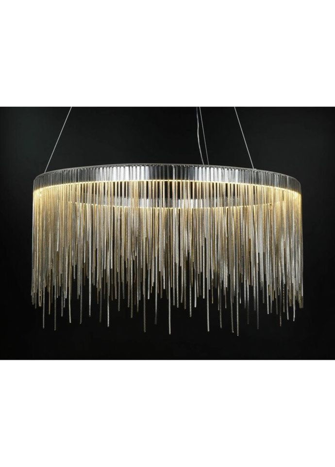 Люстра світлодіодна підвісна LED світильник для квартири на стелю ледве 26731 Хром 50-120х60х60 см. Sunnysky (335975684)