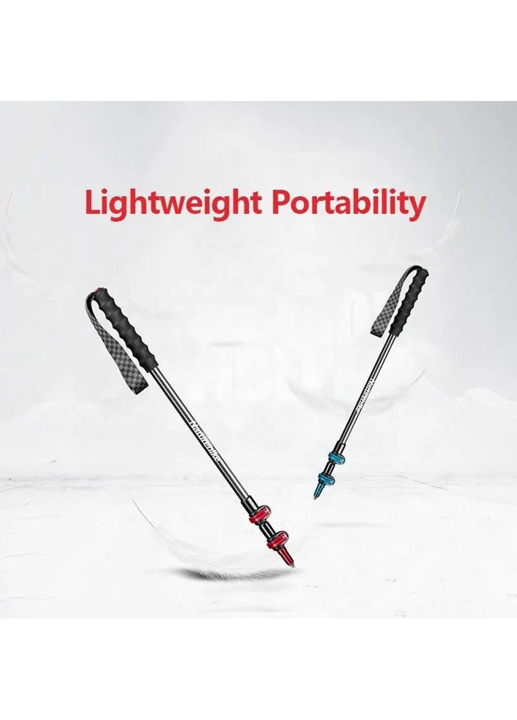 Трекинговая палка Naturehike ST10 NH19S010-T (120см) Голубая No Brand (332769705)