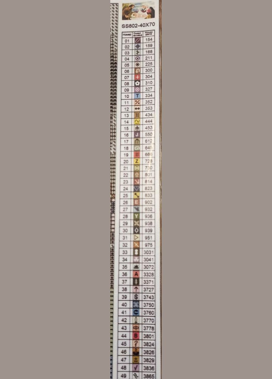 Набор алмазной мозаики 40х70 Икона Святая семья SS802 ColorArt (299772640)