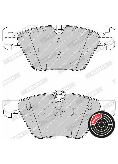 Колодки тормозные дисковые ПЕРЕДН BMW 5 (F10) 2.0 2009.01-2016.10 FE FDB1773 Ferodo (362607031)