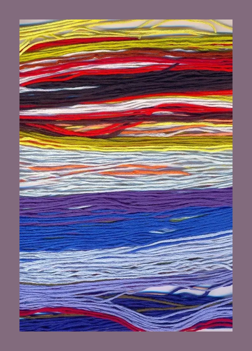 Набор для вышивания по нанесённой на канву схеме "Blue and white porcelain (1)". AIDA 14CT printed, 34*36 см Joy Sunday (313612880)