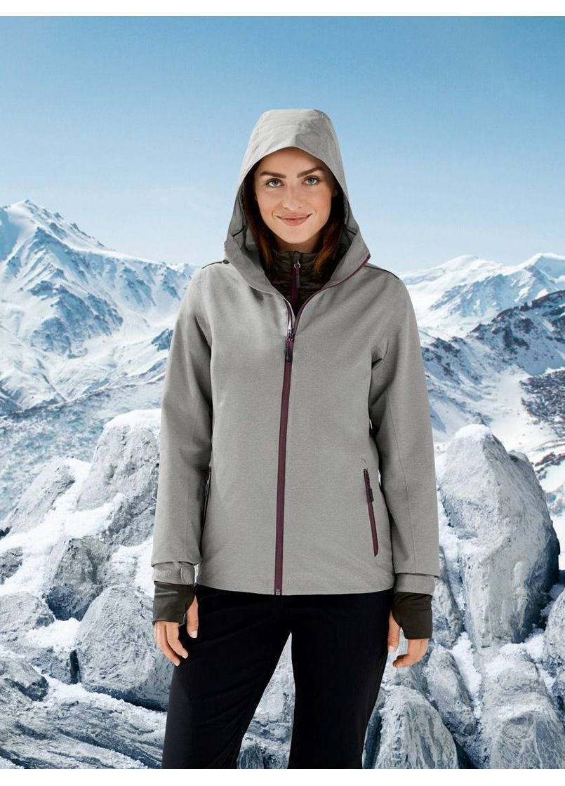Серая демисезонная термокуртка 2в1 Crivit
