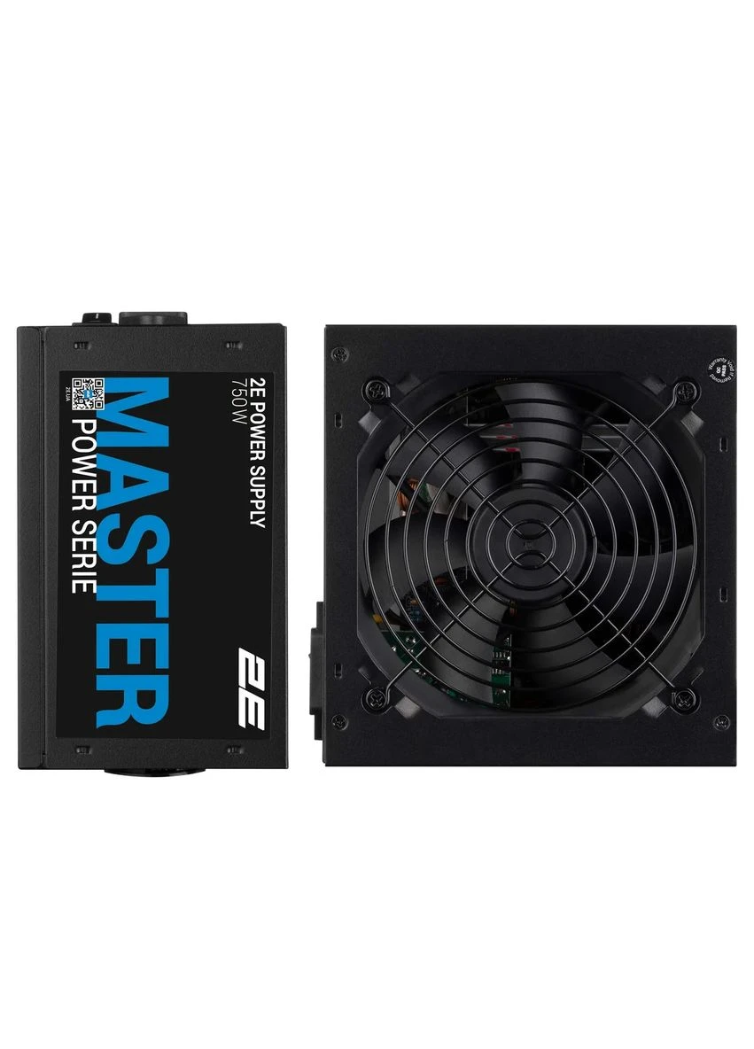Блок питания Master Power (750W), >80%, 80+ White, 120мм, 1xMB 24pin(20+4), 1xCPU 8pin(4+4), 3xMolex, 5xSATA, 4xPCIe 8pin(6+2) 2E (393451946)