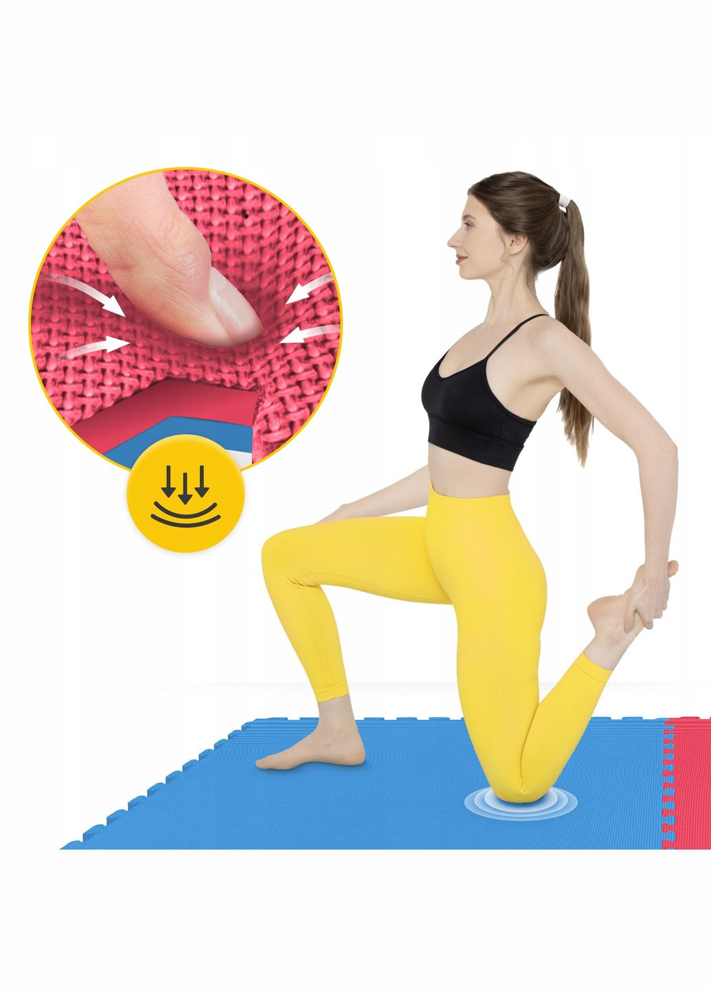 Мат-пазл (ласточкин хвост) Mat Puzzle EVA 100 x 100 x 2 cм Blue/Red () 4FIZJO P-5907739310002 (342758211)