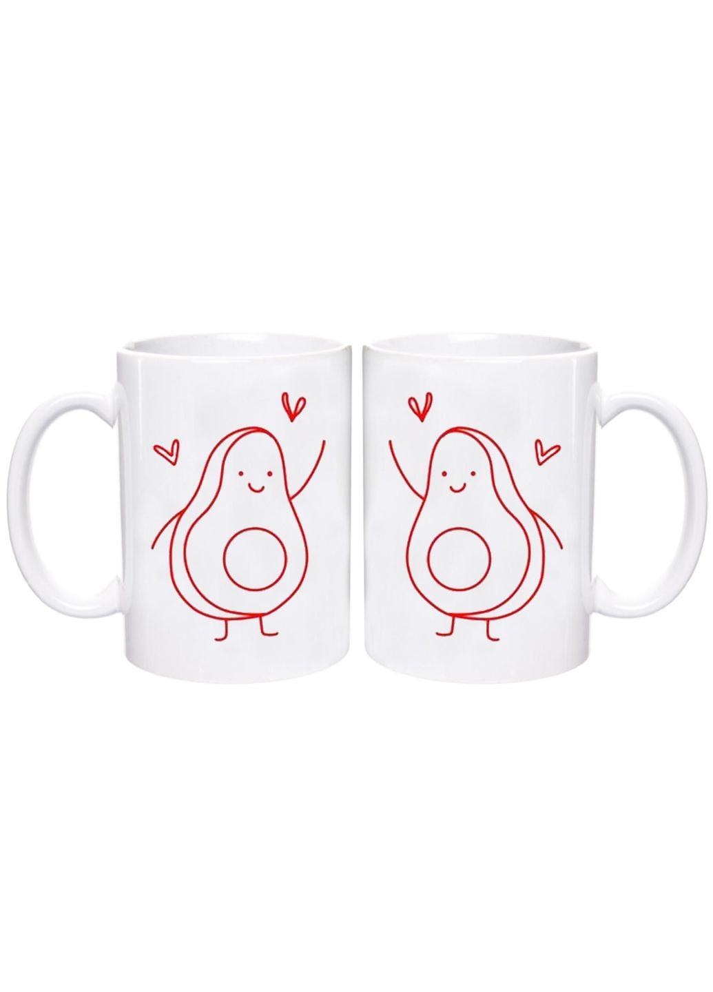 Парні чашки, 330 мл, Авокадо одне ціле No Brand (301136858)