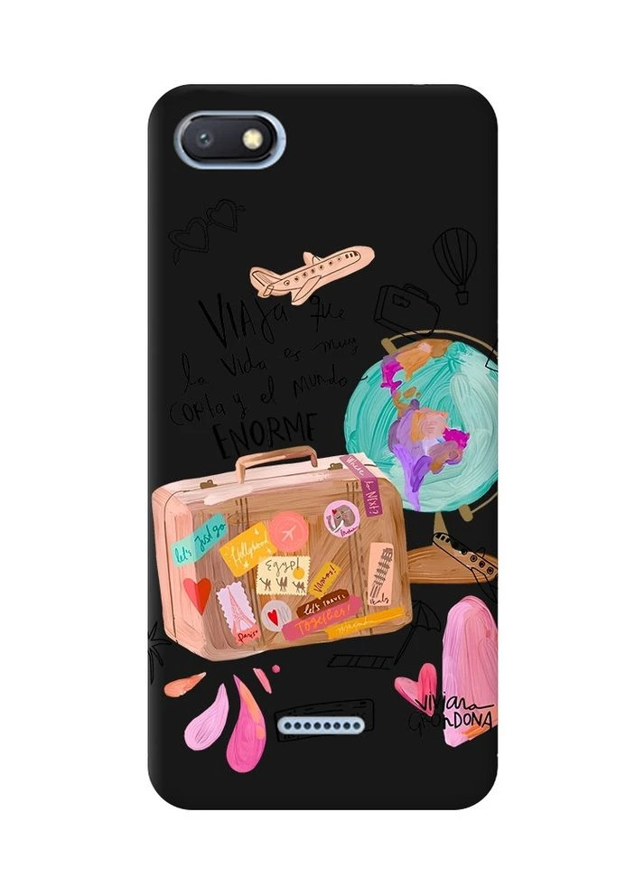 Матовый чехол на Xiaomi Redmi 6A:: Настроение путешествовать (принт 329) Creative (360677170)