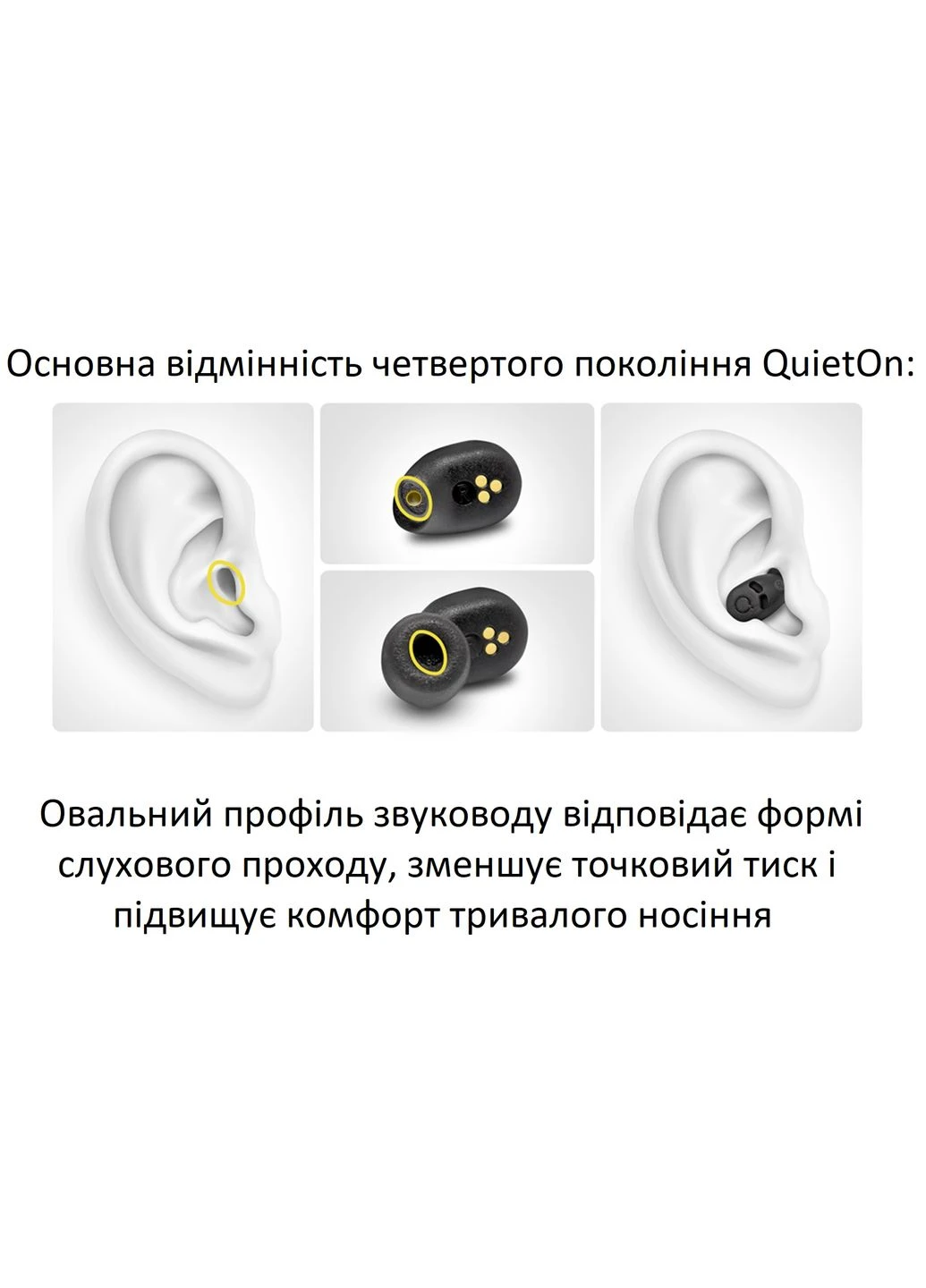 Беруші для сну з активним шумозаглушенням 4 (1056-02) QuietOn (369550461)