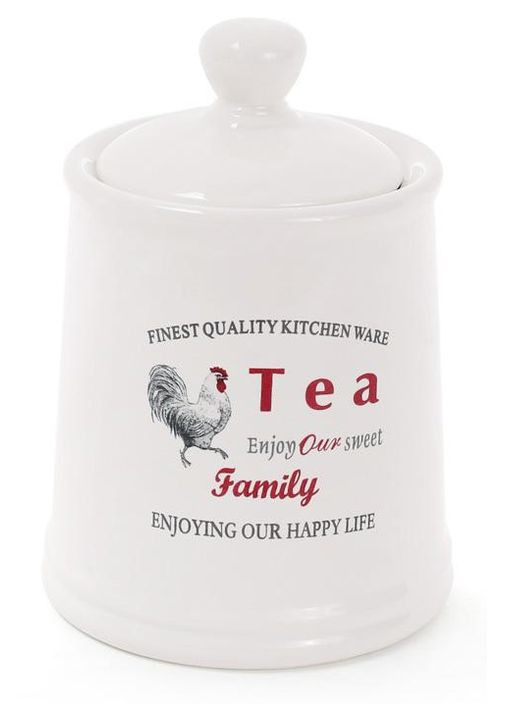 Банка керамическая "Тоскана" Family TEA 650мл для хранения сыпучих продуктов Bona (372173135)