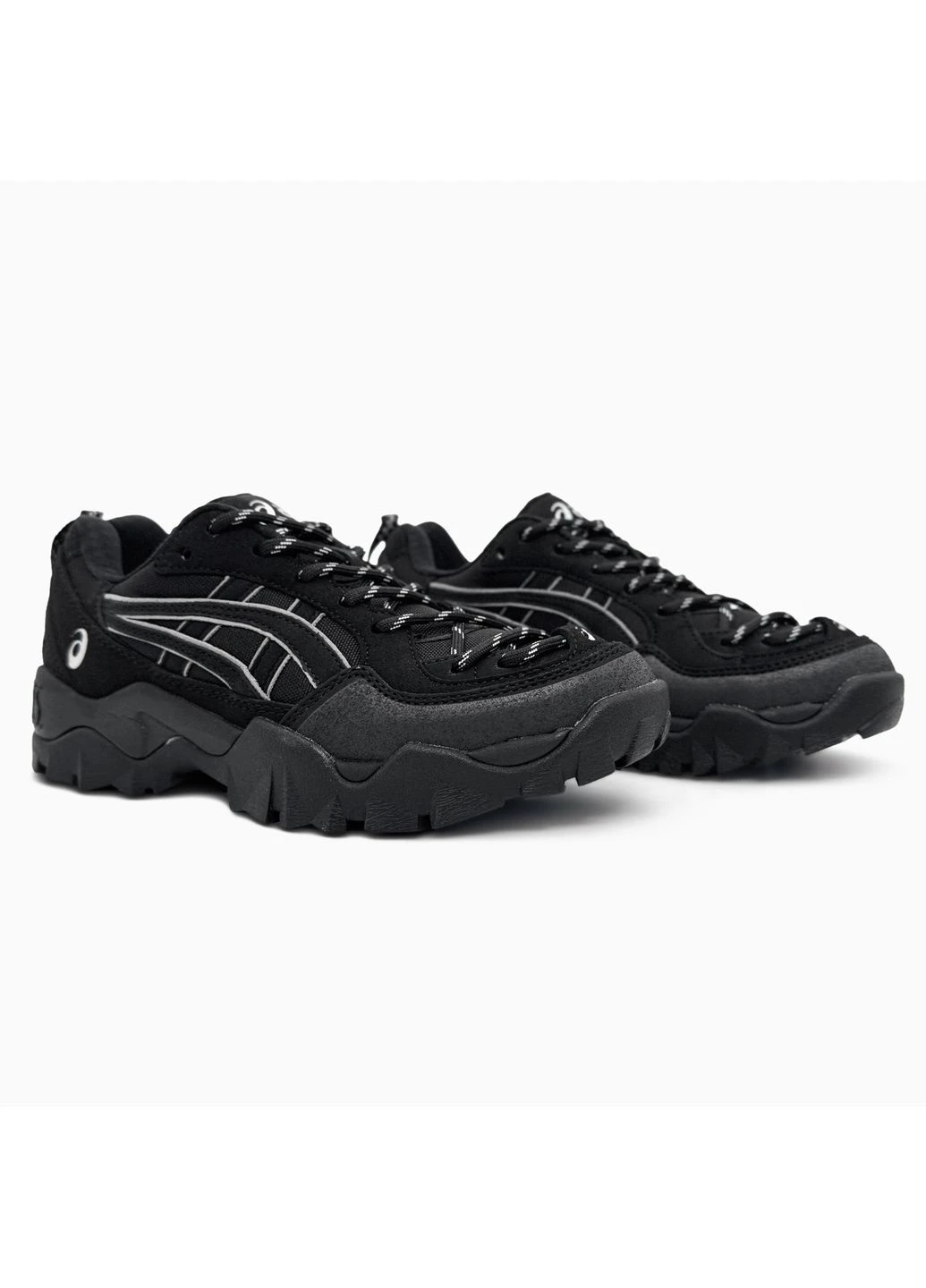 Чорні літні кросівки asics gel-pickax black асікс гель No Brand