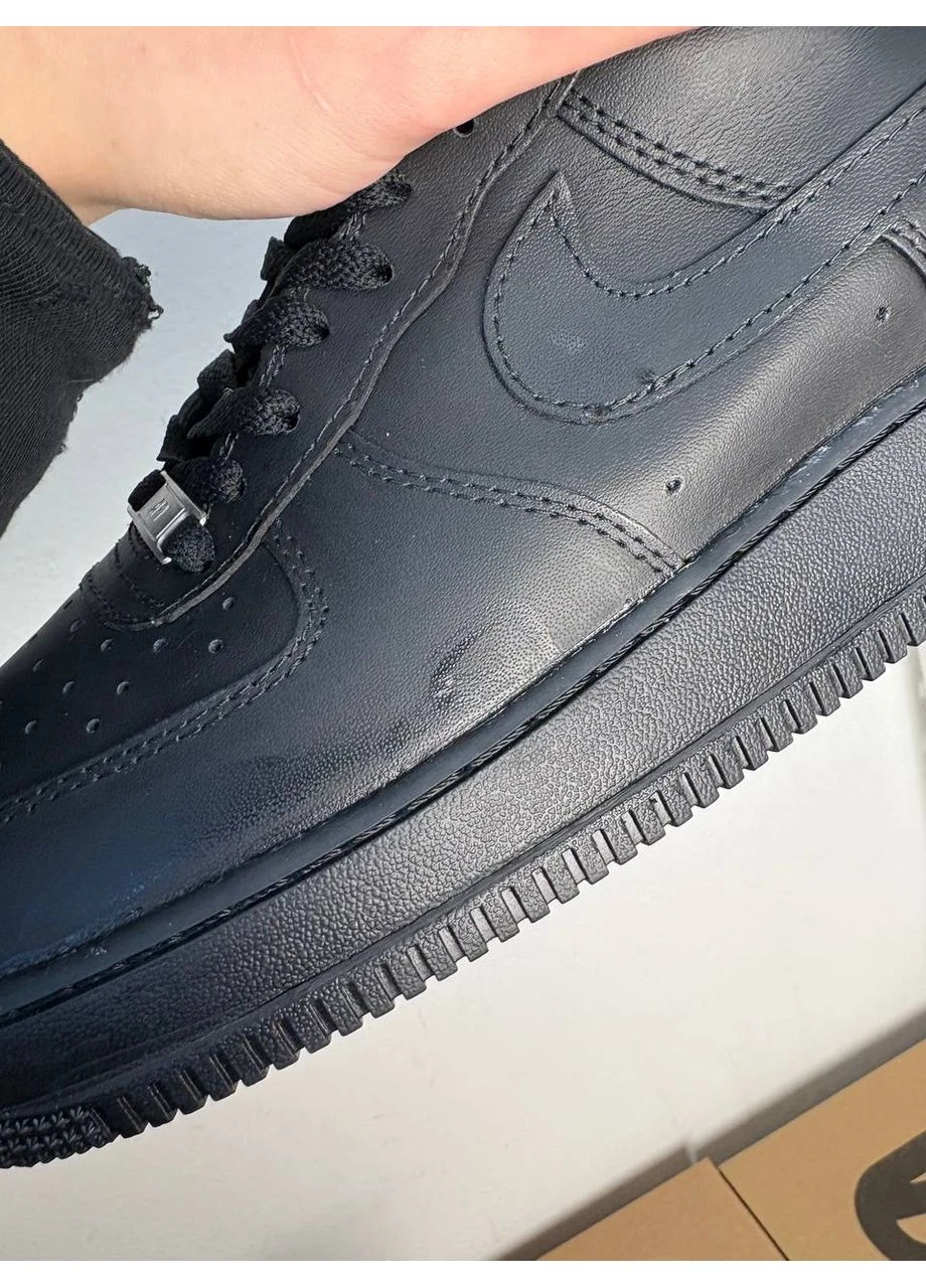 Чорні літні кросівки nike air force black найк аір форс No Brand