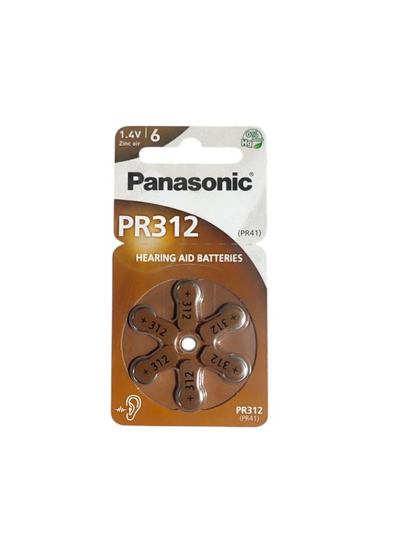 Батарейка PR-312/6LB 6 шт. планшет 7031 Panasonic (334731914)