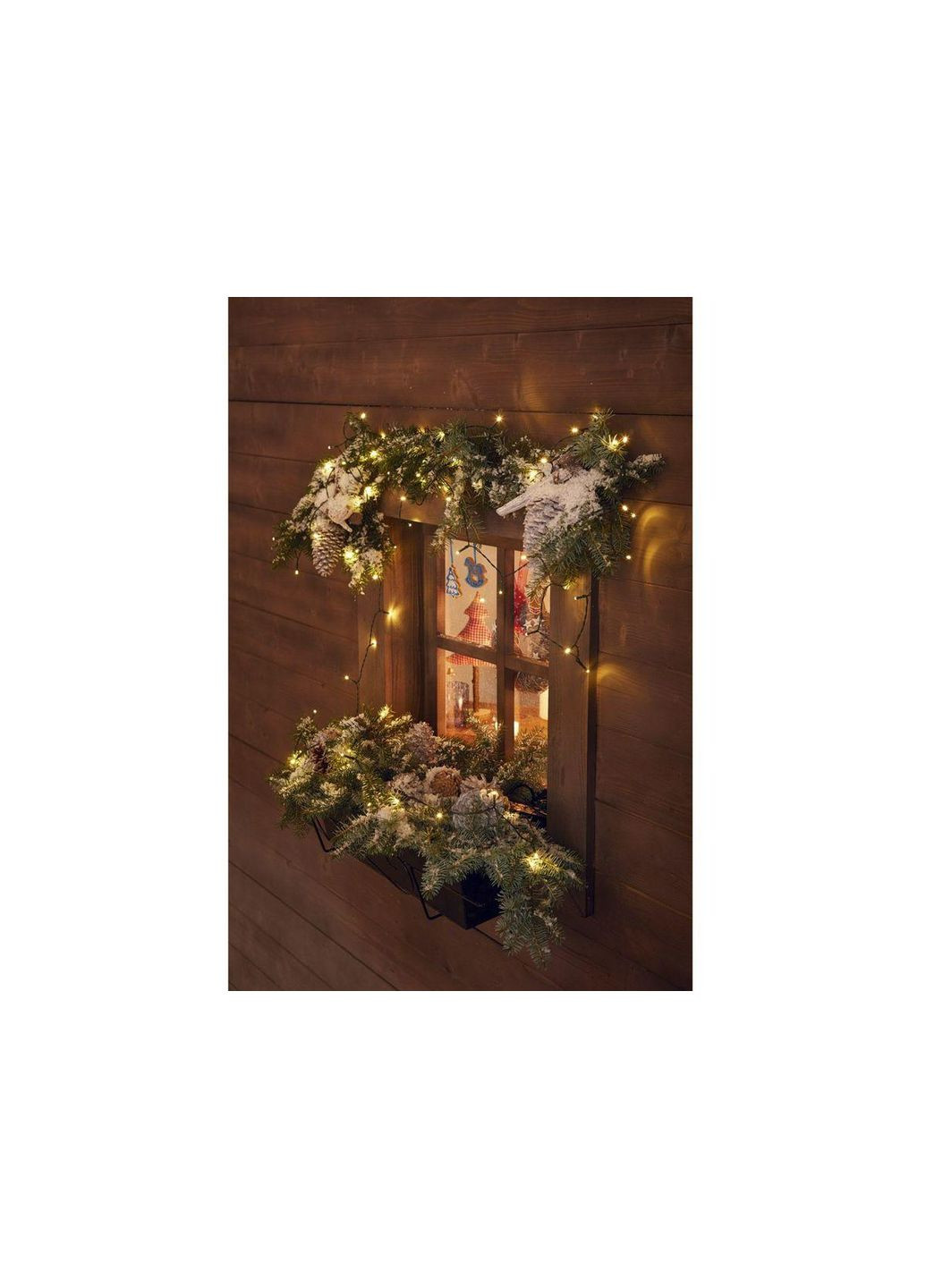 Новорічна гірлянда 50 LED 5,4 м на батарейках + таймер Livarno home (308855931)