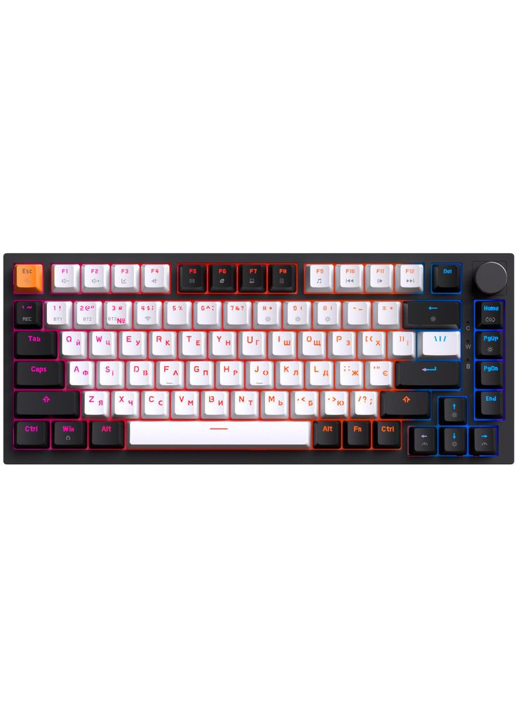 Клавіатура Asgard Valhalla MK160B Pro 75 RGB Wireless/Bluetooth/USB Black (m492897) GAMEPRO Asgard Valhalla MK160B Pro 75 RGB Wireless/Bluetoo (369020598)
