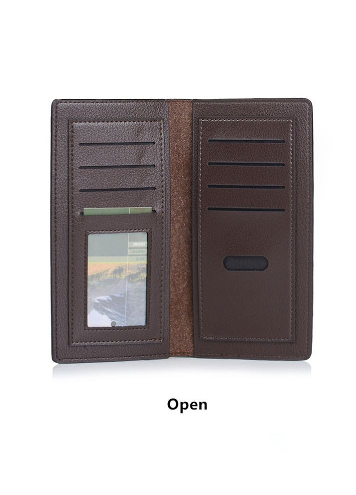 Чоловічий гаманець портмоне Buluo Carteira 8068 Темно-коричневий Jeep (297707712)