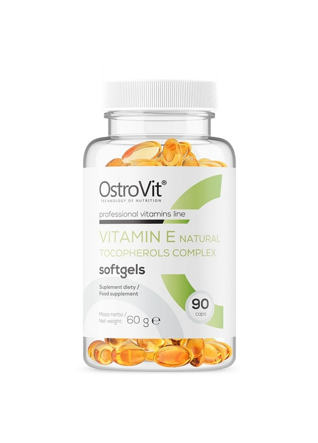 Вітаміни та мінерали Vitamin E Natural Tocopherols Complex, 90 капсул Ostrovit (293418828)