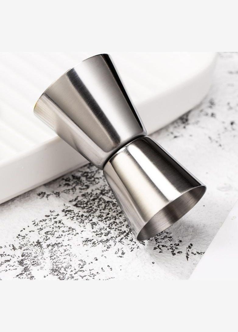 Джигер барний двосторонній мірна склянка 20/40 мл Сріблястий (C051204) Bar (342122437)