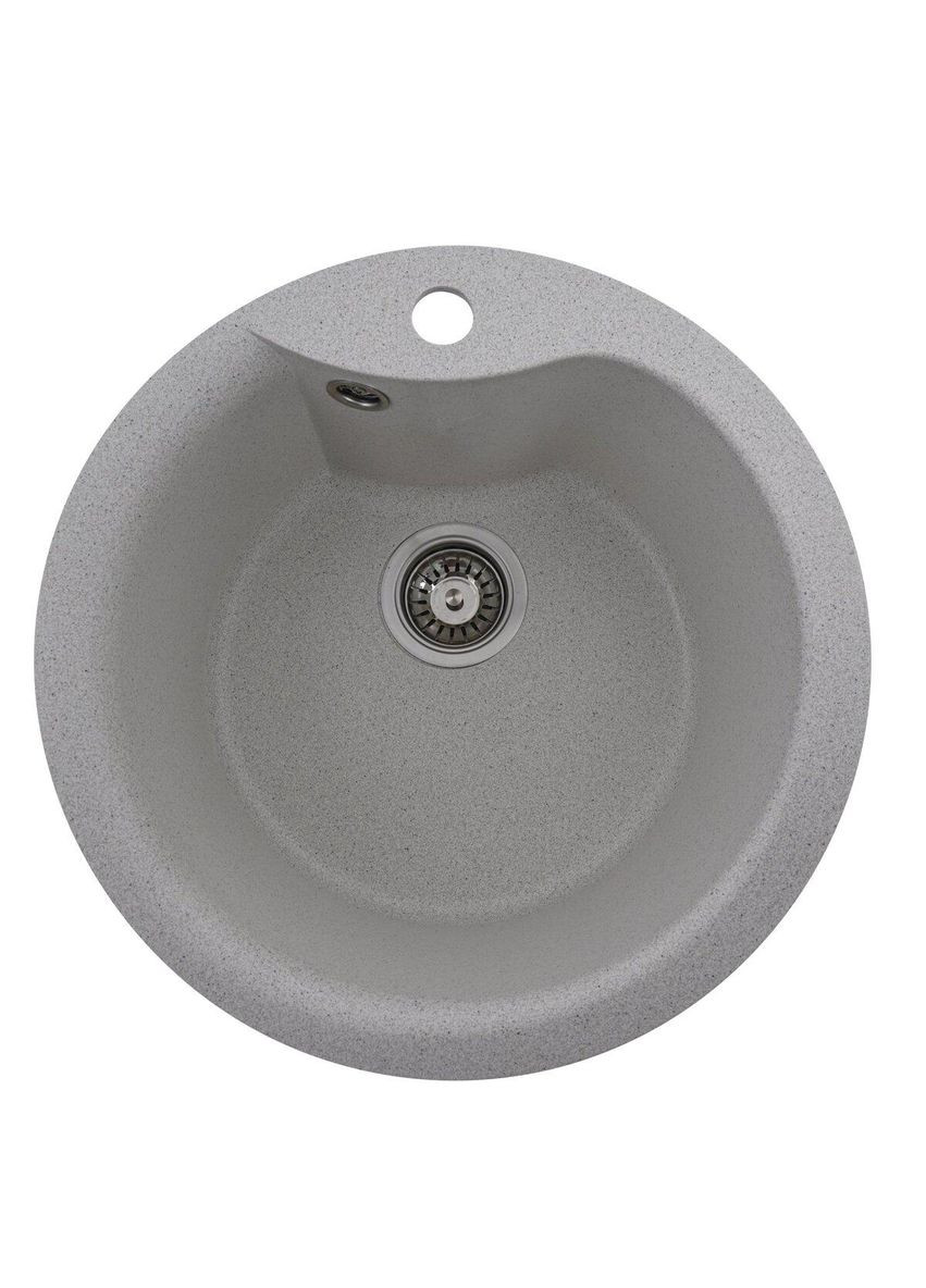 Гранітна мийка для кухні TURAS 480 матова Біла в крапку Valeso (342072014)