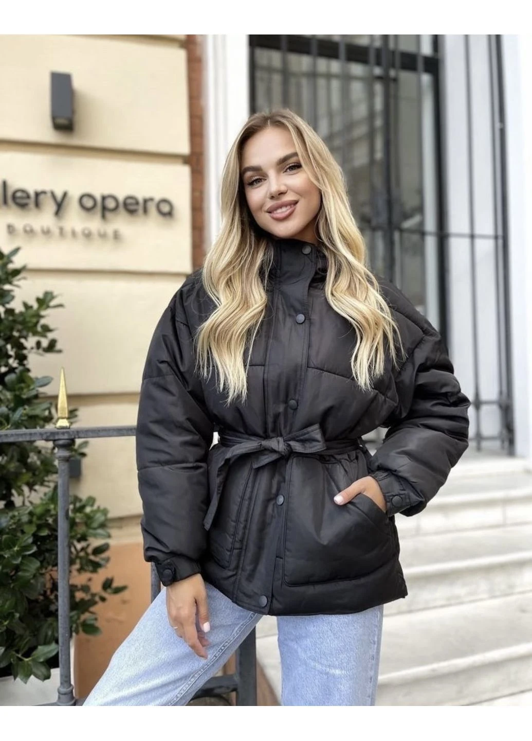 Черная куртка еврозима (осень) No Brand