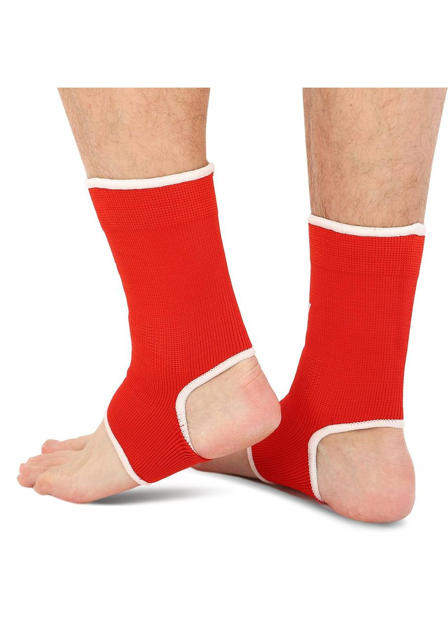Бандаж для голеностопного сустава эластичный (2шт) CO-8889 (CO-8889_Красный_M) Hard Touch (361435333)