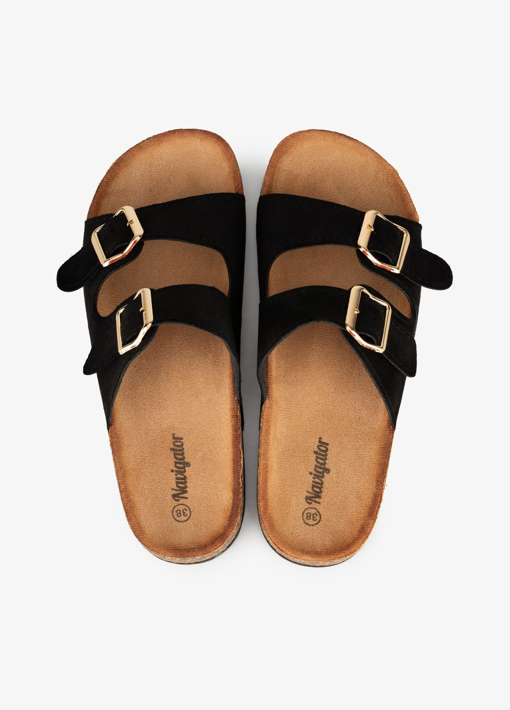 Черные шлепанцы женские n2063-1 черный shop (2000991068605) Navigator