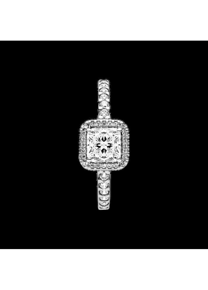 Срібна каблучка Пандора "Сяючий квадрат" 190947CZ Kabluchka (355344751)