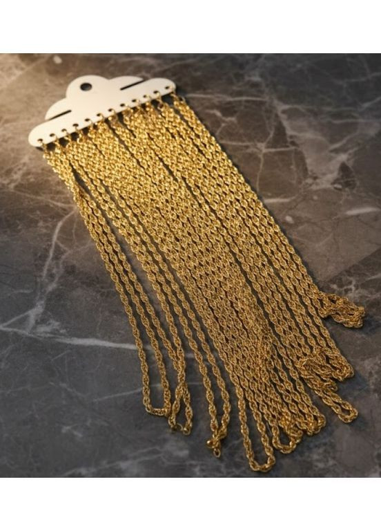 Стильний декоративний ланцюжок на шию під золото плетіння Кордове 43,5 см 3мм 1 шт (2104618909) No Brand (372466630)