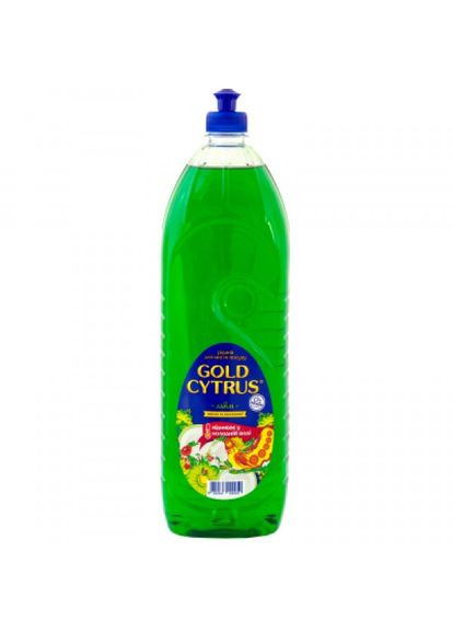 Засіб для ручного миття посуду (4820167000059) Gold Cytrus лайм 1.5 л (268147637)
