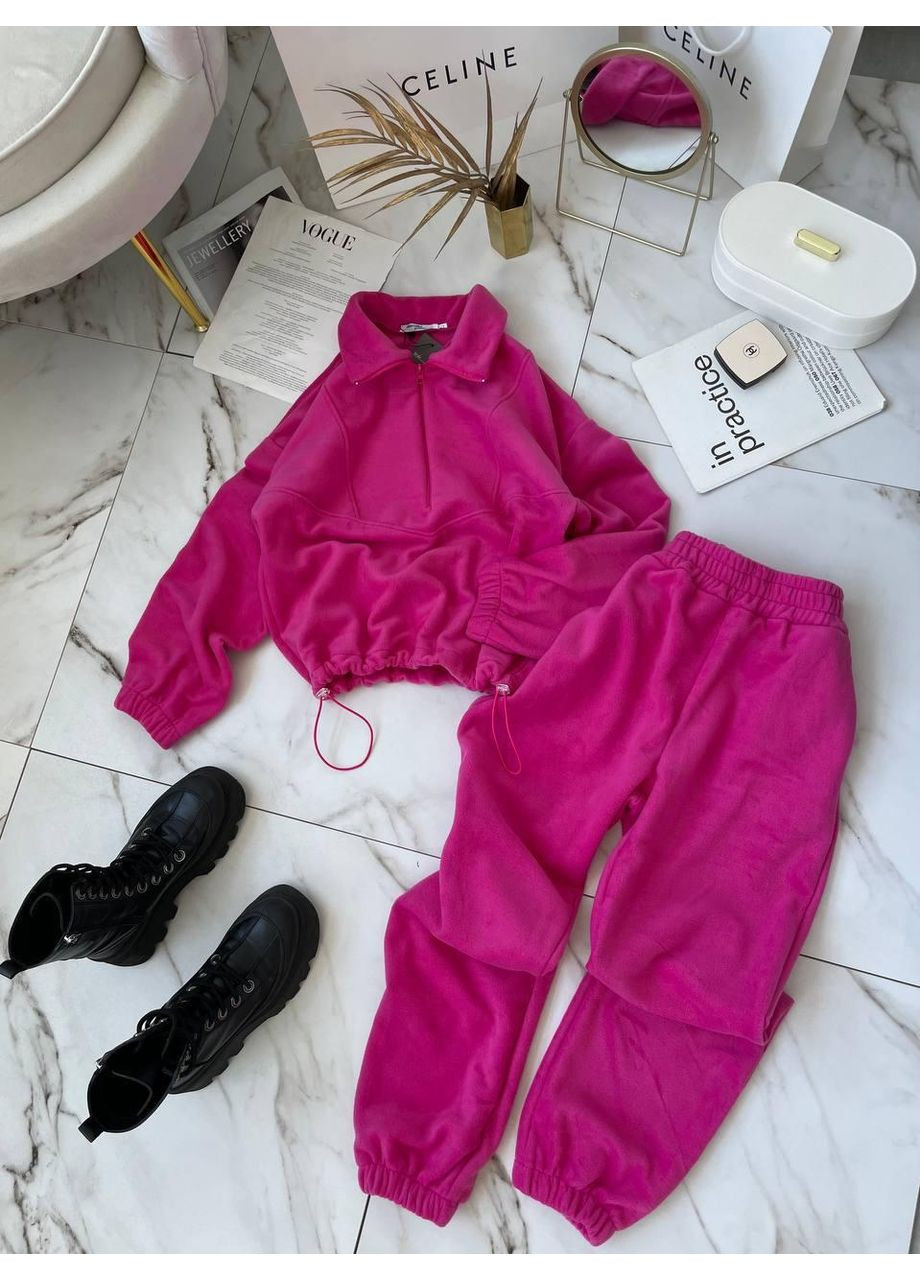 Женский костюм двусторонний флис 42/46, Серый No Brand (365453134)