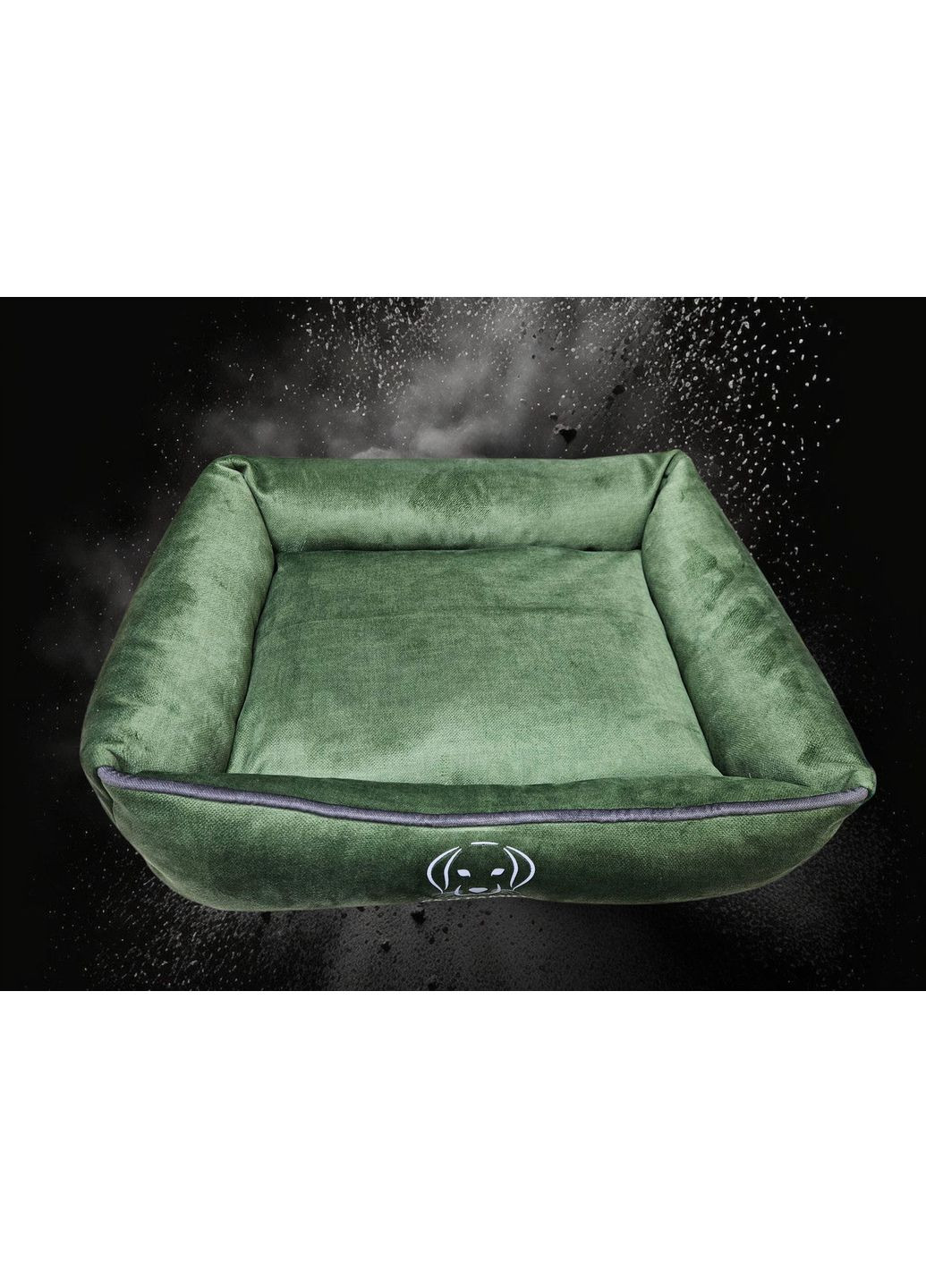 Лежанка 100х70х20см из текстиля для средних собак "Topaz Green 33 " (Зеленый) S&N Family (361204498)