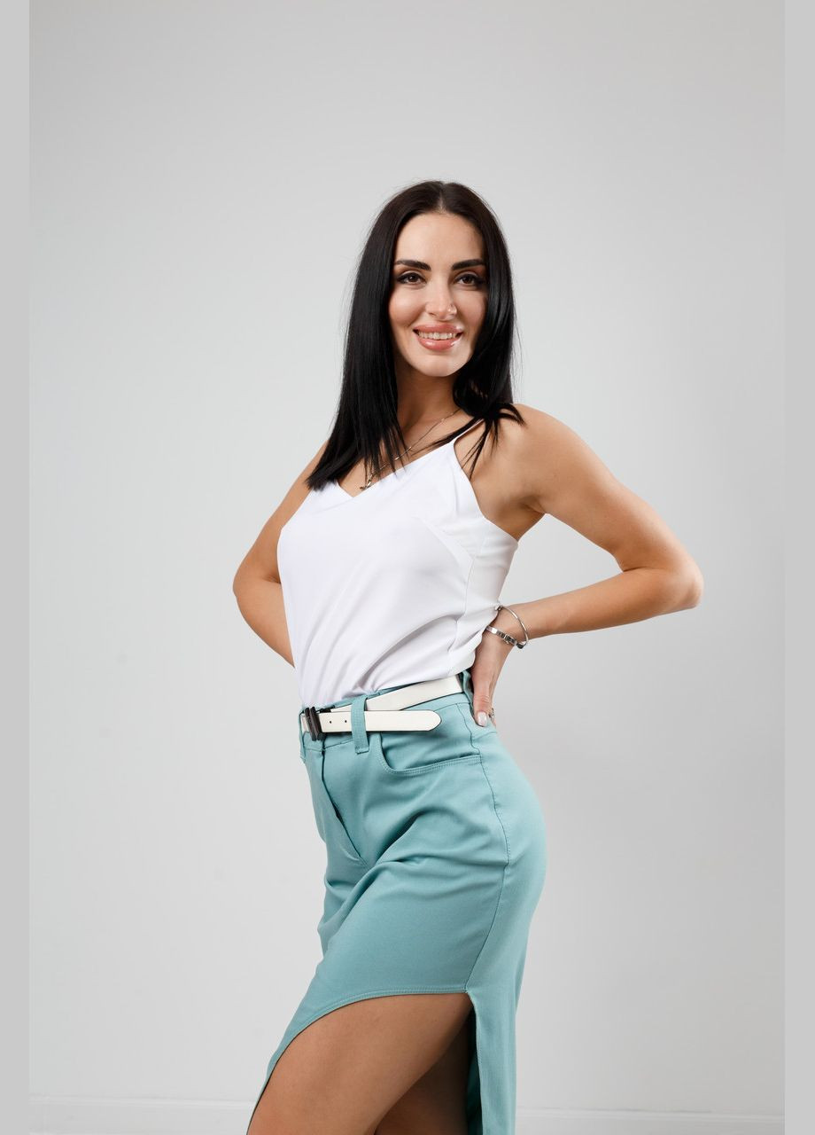 Белая женская летняя блузка Fashion Girl