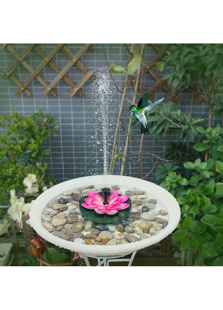 Мини-фонтан для водоемов в форме цветка "Розового лотоса" с солнечной батареей China (354827569)