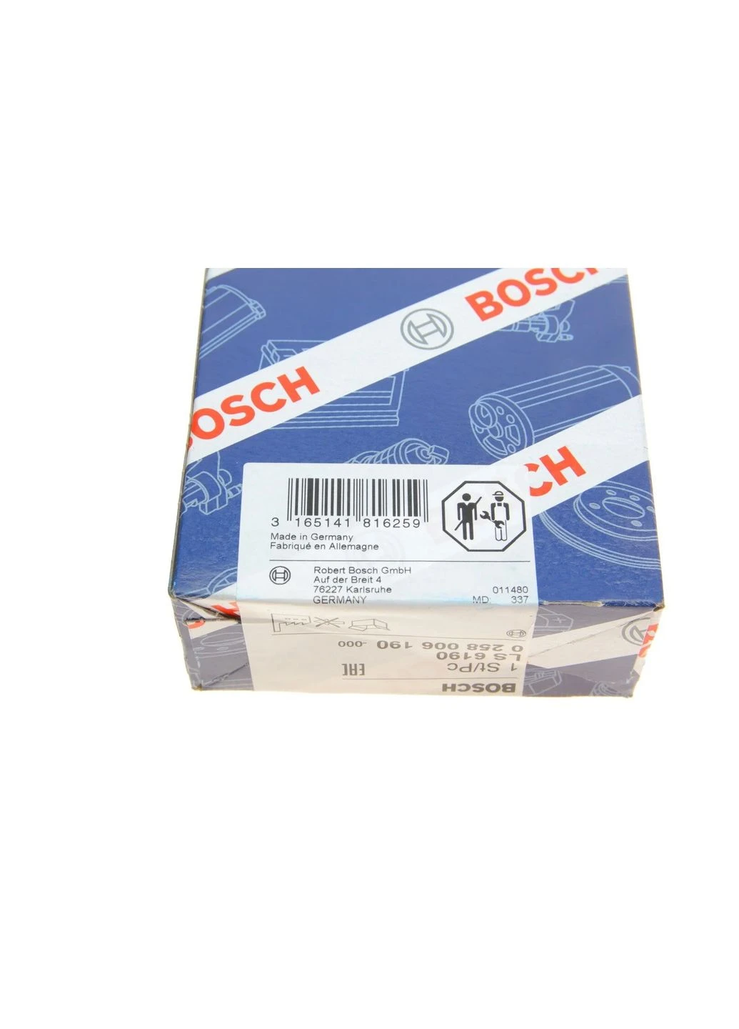 Лямбда зонд Fiat Doblo 1.2/1.6 16V 01 0 258 006 190 UA63 Bosch (342407804)