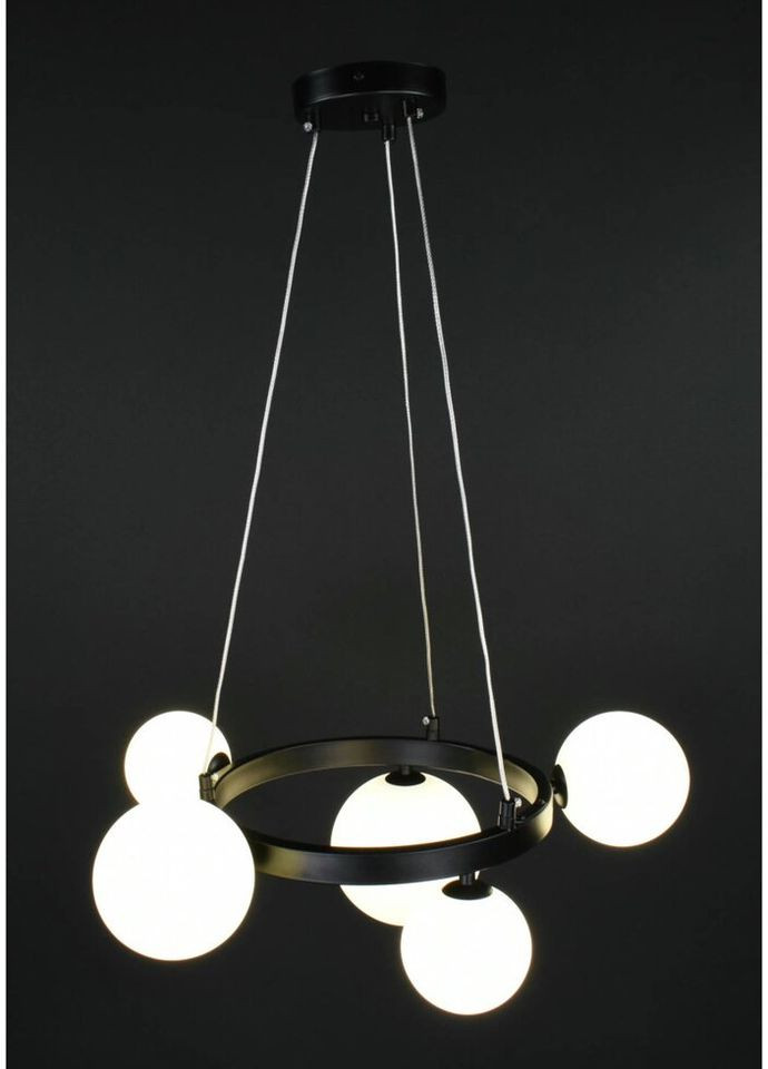 Люстра підвісна на 5 лампочок 27846 Чорний 40-150х52х52 см. Sunnysky (324395827)