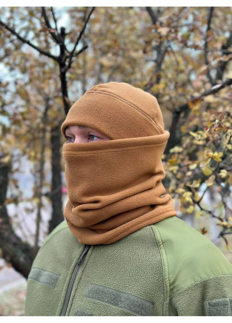Баф флісовий 300г/м2 койот зимовий, осіння, бафф труба зимовий осінній, камуфляж multicam UA (361137827)