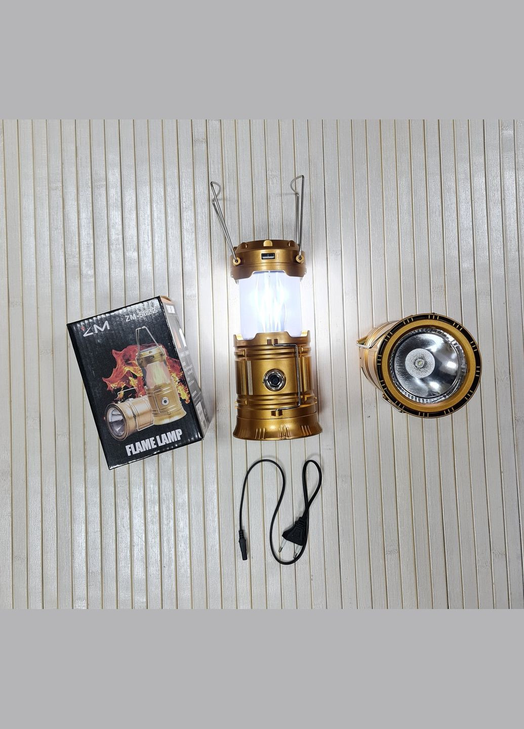 ЛЕД лампа+ ліхтар акумуляторний, сонячна батарея No Brand (323638110)