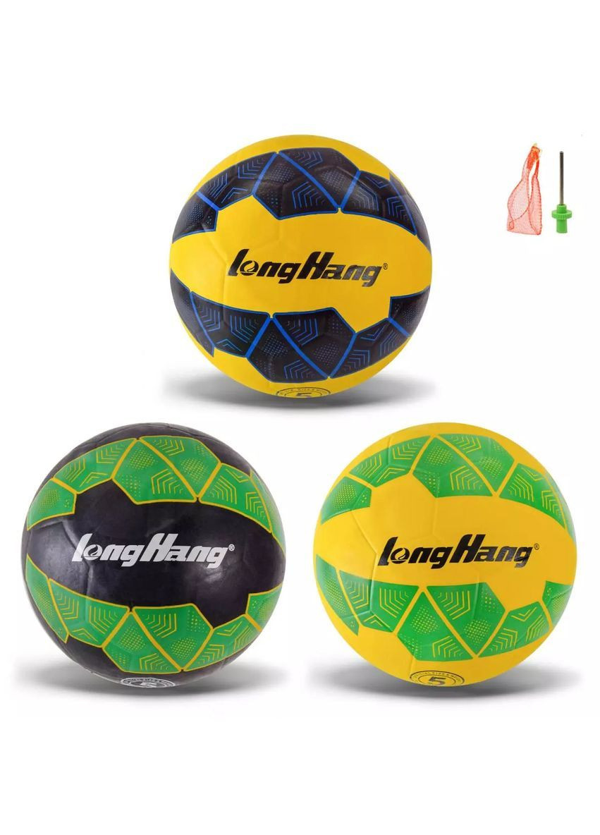 Футбольный мяч №5 из резины, вес 420 г, Long Hang в ассортименте - No Brand FB2324 (371928298)