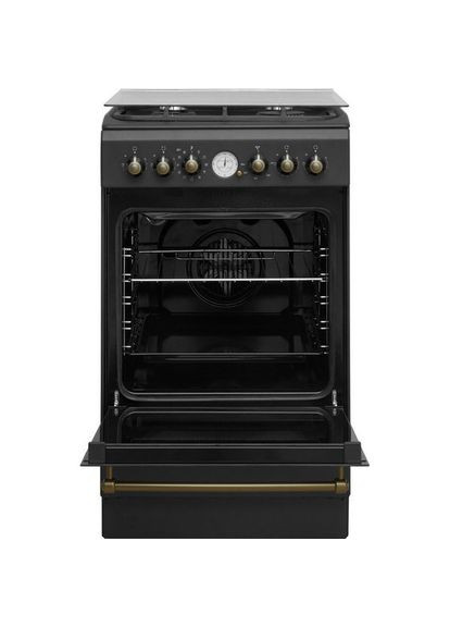 Плита комбінована IS5G8MHA/E (ретро, антацит) Indesit (360573120)