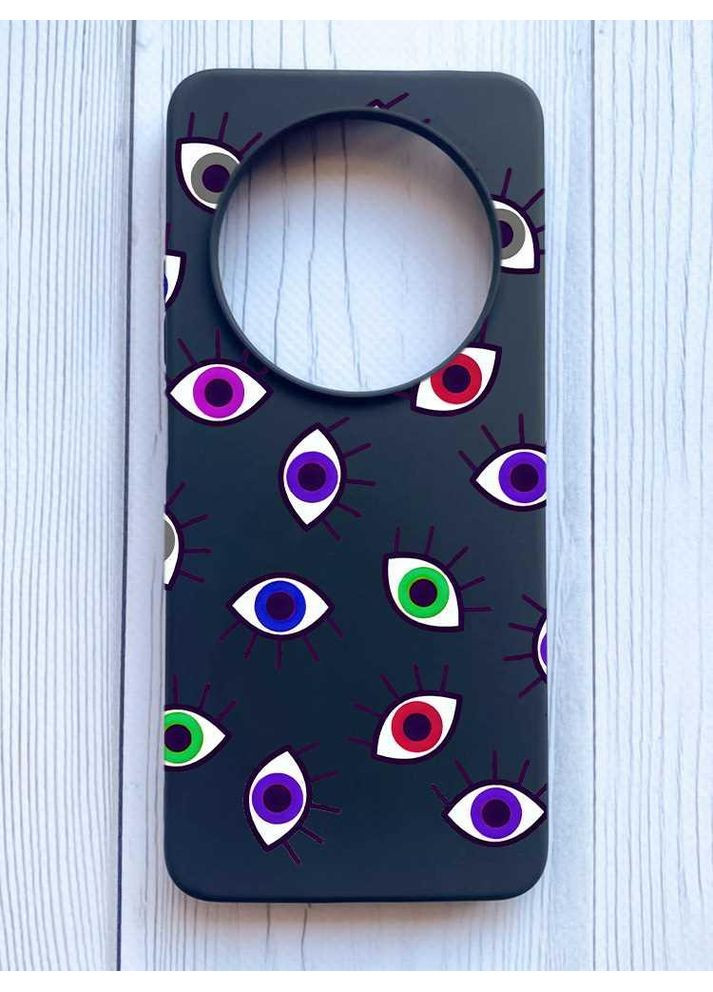 Матовый чехол на Xiaomi Redmi 14C/Poco C75 Разноцветные глаза (принт 336) Creative (355396008)