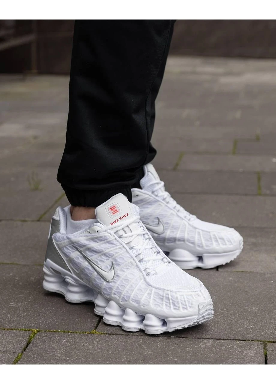 Білі літні кросівки nike shox tl white найк шокс тл No Brand